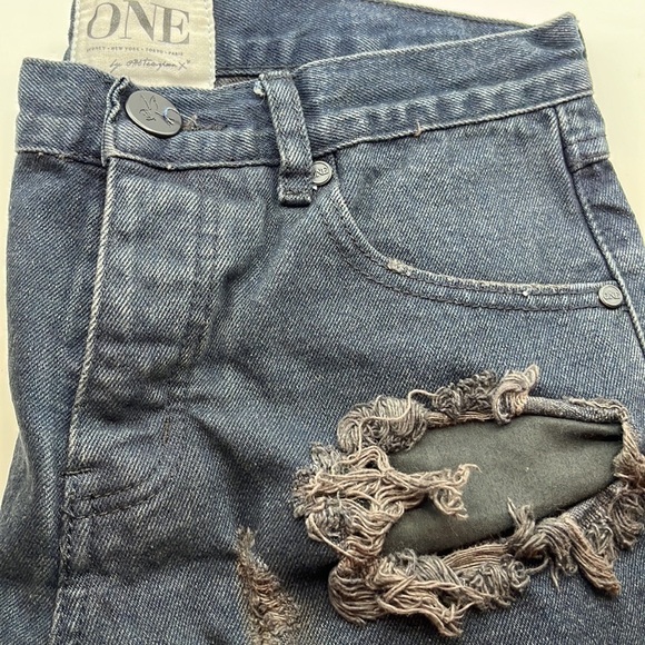 One Teaspoon Chargers Relaxed Fit Shorts Size 24 - Picture 14 of 16